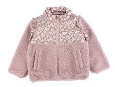 Name It woodrose floral teddy jacket